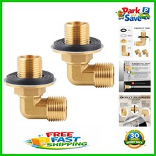 Complete Brass Faucet Installation Kit - 90-Degree Elbow Design for Easy Setup