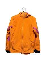 Nike Sphere Pro Outdoor Jacket Girls Medium Orange Waffle Winter Hood Athletic
