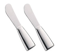 Buttermesser 2Er-Set Aus Mattierten Edelstahl, FüR Butter, Schmalz Und Pastete,