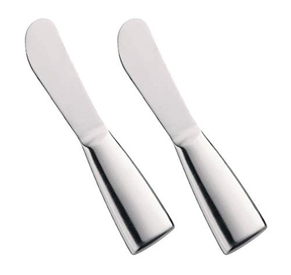 Buttermesser 2Er-Set Aus Mattierten Edelstahl, FüR Butter, Schmalz Und Pastete,-image