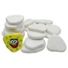Painting Rocks 2 to 3 Inch White Smooth Flat Natural Stone 50 PCS Art Craft