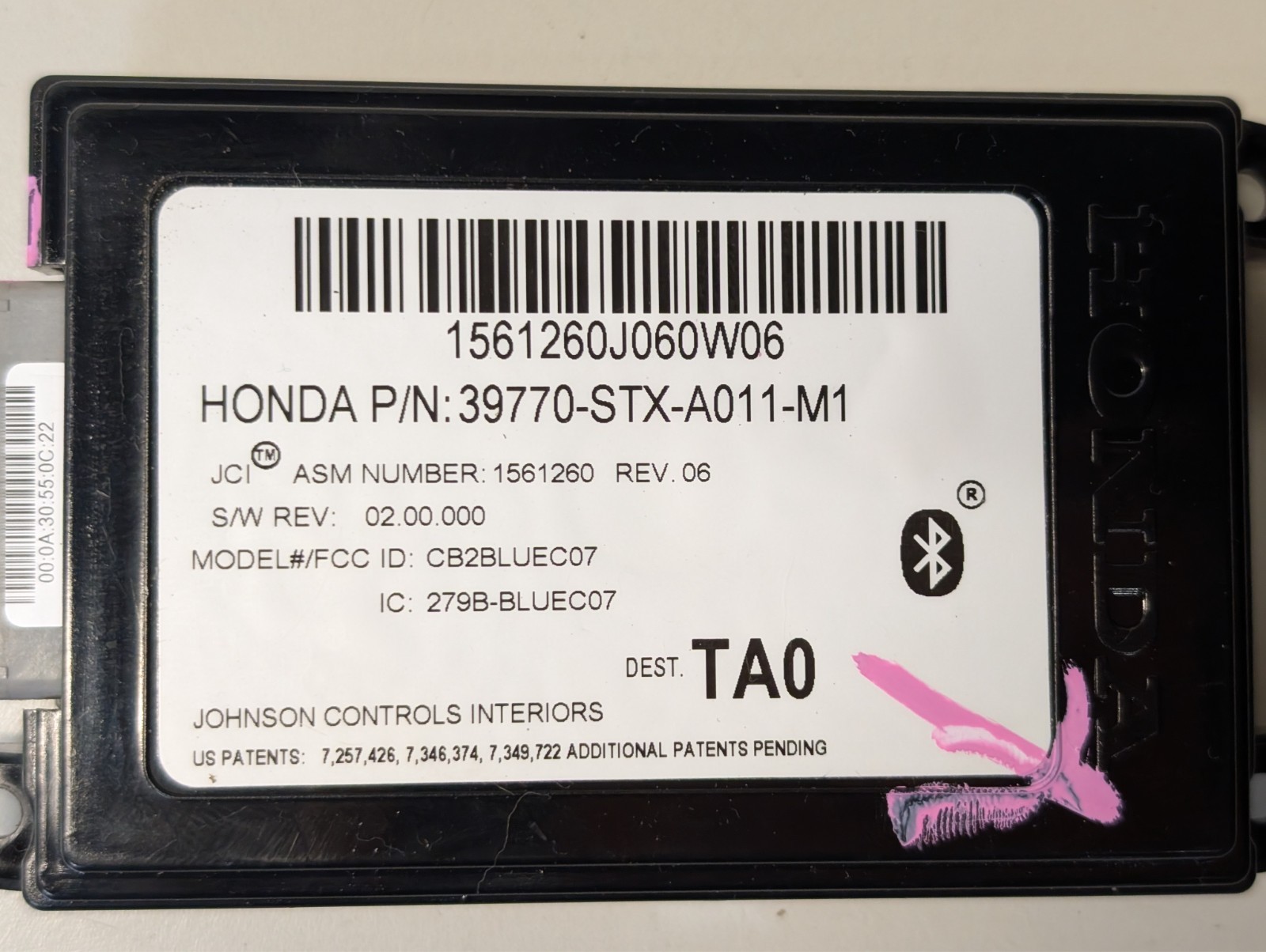 2007-2009 Acura RDX HFL HFT Hands Free Link Bluetooth Module 39770-STX-A011-M1