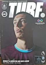 Burnley v Brighton & Hove Albion prog 11 April 2026 - Premier League UNREAD