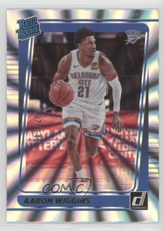 2021-22 Panini Donruss Rated Holo Laser 107/149 Aaron Wiggins #241 Rookie RC 5w5