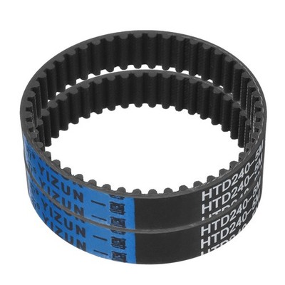2pcs HTD-5M Rubber Timing Belt 48 Teeth 240mm Pitch Length x 15mm Width