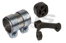 Montagesatz Schalldämpfer HJS 82 11 9860 Endschalldämpfer für VW CADDY 3 2KA 2KH