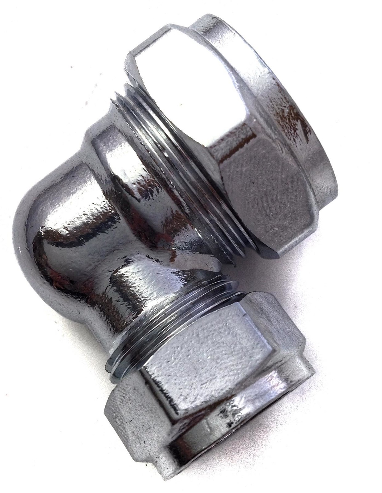 22mm x 15mm Compression Chrome Plated Reducing Elbow - FREE Next-Day Delivery - Image 2