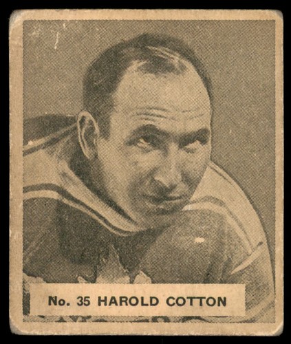 Harold Cotton #35 1937 V356 World Wide Gum card
