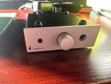 Pro-Ject Head Box S Headphone Amplifier Silver Tested Power Supply Box