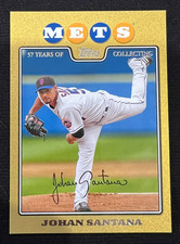 JOHAN SANTANA 2008 Topps Update & Highlights Gold #UH330 MLB #0485/2008 Mets