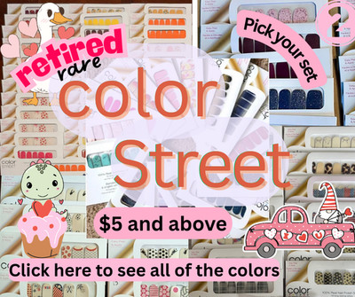     Rare Retired Color Street Nail Polish Strips free shipping     