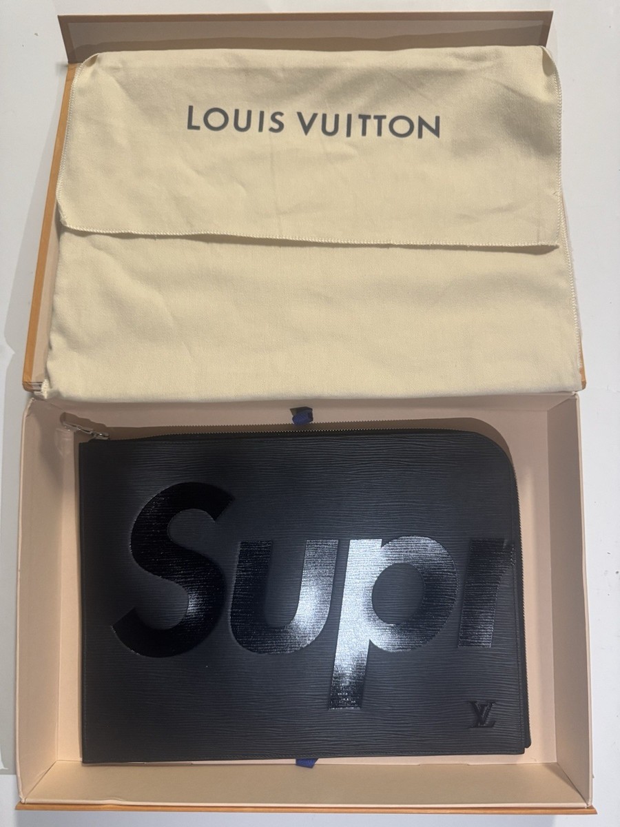 Limited Edition Louis Vuitton X Supreme GM Epi Pochette Jour Black
