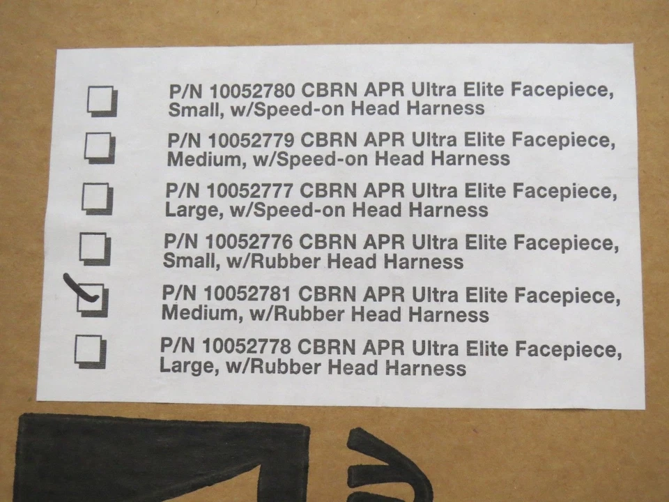 NOVO MSA Full Face Ultra Elite CBRN Máscara 5 Pontos Arnês de Cabeça Médio P/N 1005278 - Imagem 3 de 4