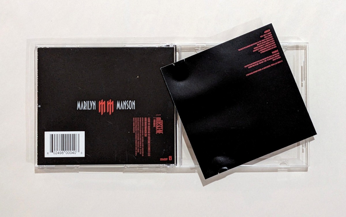 MARILYN MANSON signed mOBSCENE compact disc CD SINGLE coa | eBay