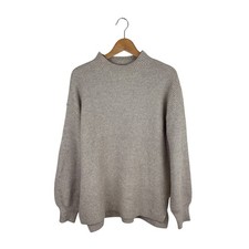 NWT Gap Oversized Funnel-Neck Sweater S Stone Soft Knit