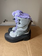Columbia Bugaboot Plus IV Omni-Heat Boots Purple BY5954-036 Youth Girls Size 2