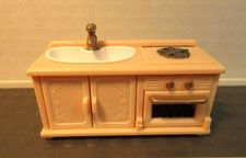 Sylvanian Families Calico Critters Furniture - Kitchen Sink Stove Top  Oven