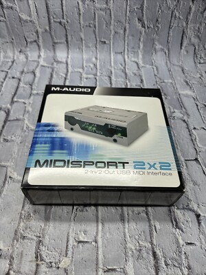 M-Audio Midisport 2x2 Usb Bus-Powered 2-IN/2-OUT 32 Midi Channel Interface.   14