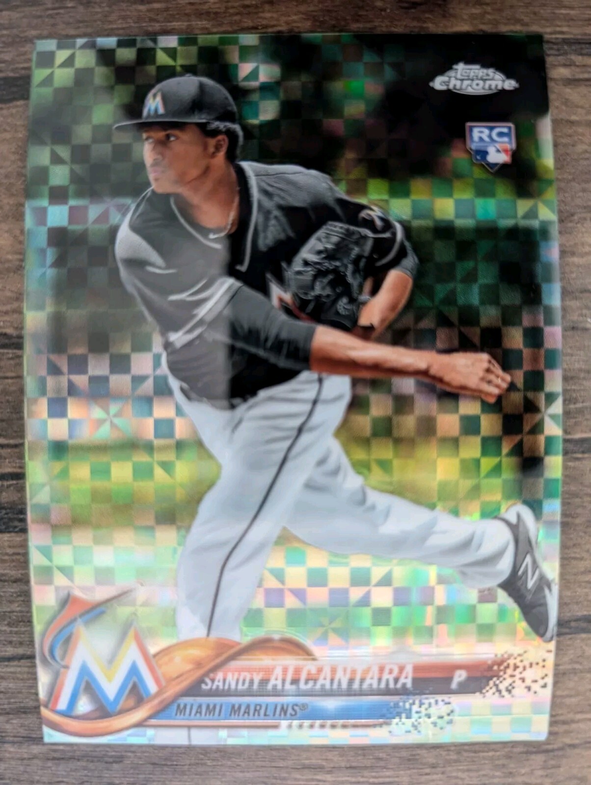 SANDY ALCANTARA 2018 Topps Chrome XFRACTOR Refractor RC Rookie Card PWE