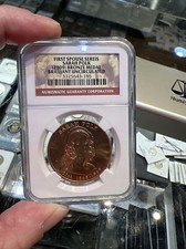 NGC Brilliant Uncirculated 2009 First Spouse Series Bronze Medal - Sarah Polk