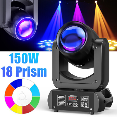 150w LED Beam Moving Head light DMX 6+12 Prism 8 Gobo Stage Light DJ Spot Light