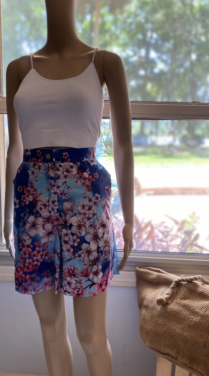 African print high waist cheap shorts