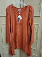 SALE! NWT Women's Halloween Orange Swing Dress Handkerchief Style Hem L/XL
