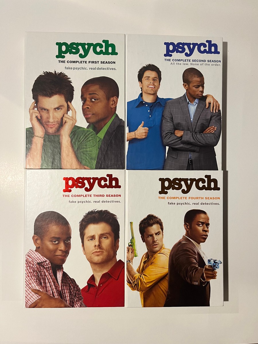 USED Psych TV Show DVD Seasons 1-4 Series Fake Psychic