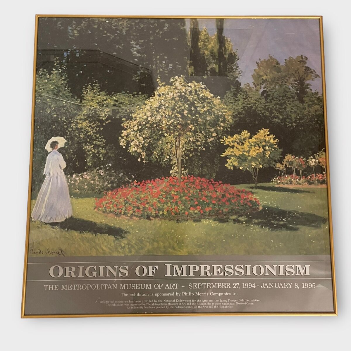 Vintage 1994 Metropolitan Museum of Art “Origins of Impressionism” Framed Exhibition Poster Vintage 1994 Metropolitan Museum of Art “Origins of Impressionism” Framed Exhibition Poster