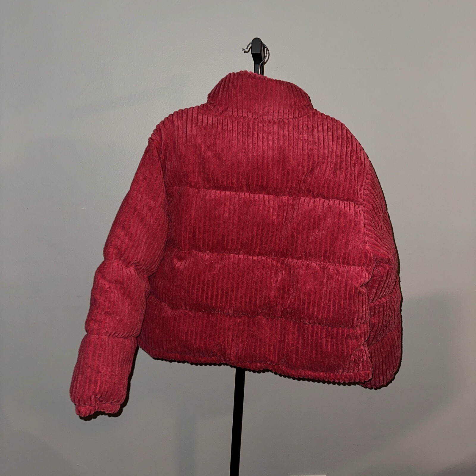 NWT lovepoem by block hot pink corduroy love poem Jacket Puffer Coat sz