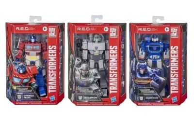 Transform R.E.D.  Megatron, Soundwave, Optimus 6'' Action Figure New in Box