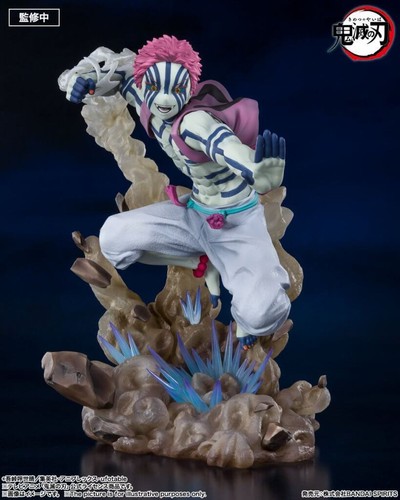 FIGUARTS ZERO Demon Slayer Akaza Upper Rank Three Statue Figure NEW - Picture 3 of 10
