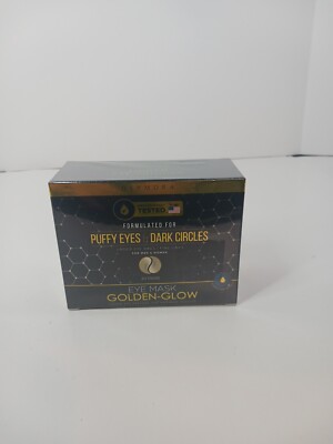 NIB Golden Glow Under Eye Patches 20 Pairs Eye Gels Rejuvenating Treatment Puffy