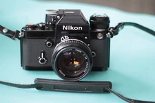 Nikon F2 Black SLR Film Camera w/ Lens & Many Accessories