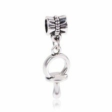 New Baby Dummy Pacifier Charms European Beads Silver Bracelet DIY Jewelry Craft