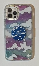 PopSockets PopCase PopGrip Slide Series Phone Case For iPhone 12 12 Pro Clouds