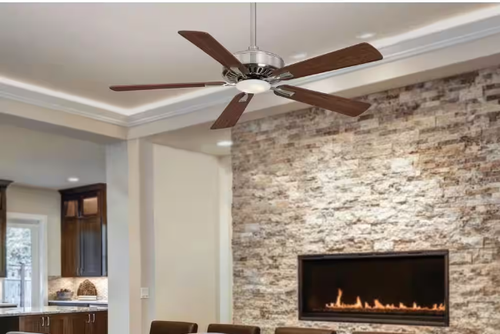 Minka Aire F556L-BN/DW Contractor LED Brushed Nickel 52" Ceiling Fan with Remote - Picture 2 of 6