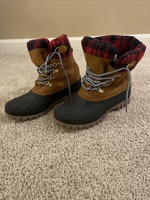J Crew Womens Winter Duck Boots Size 7- Sperry-type