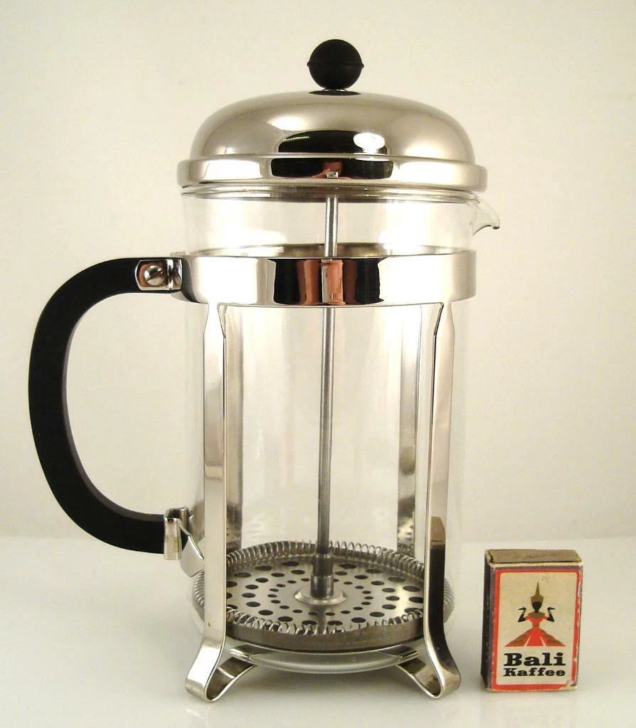 EXC BIG MELIOR PYREX 12 Cup French Press Coffee Maker Plunger Melior France  (MC)