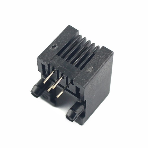 50 sztuk RJ11 95001 6P4C 4-pinowy kąt prosty modułowy telefon PCB gniazdo złącze - Zdjęcie 3 z 5