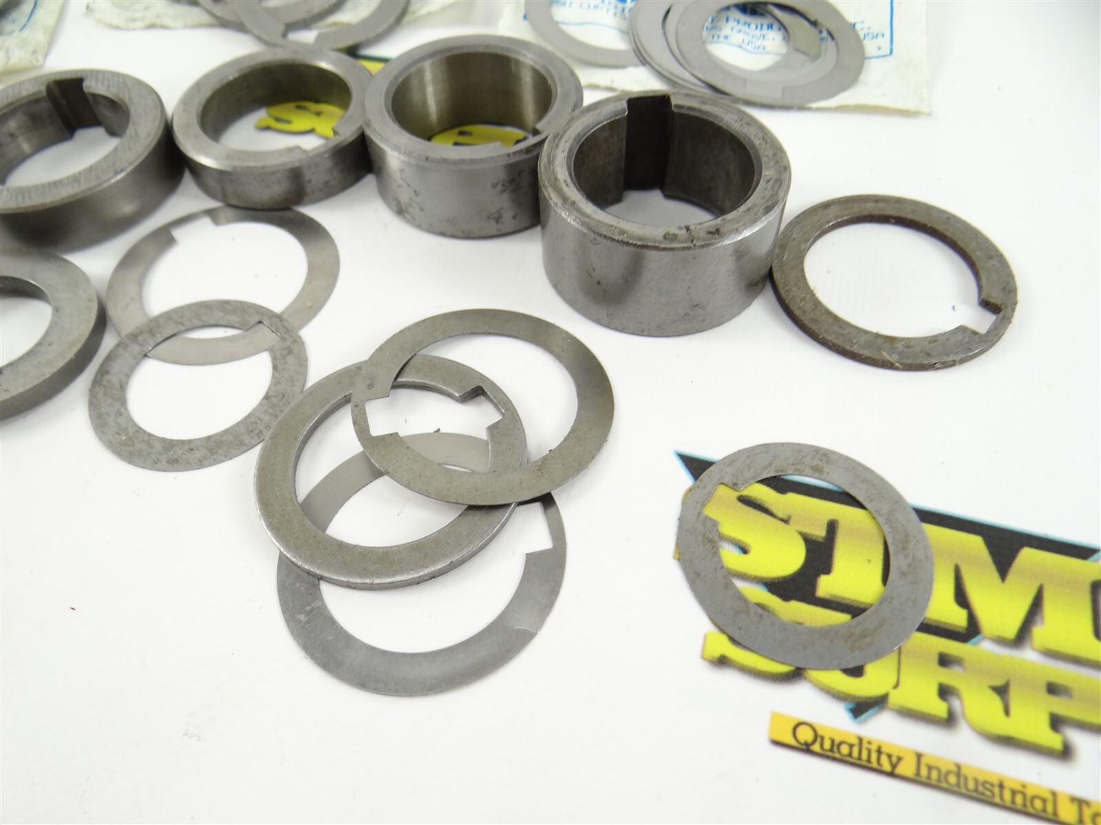 ASSORTED LOT OF NEW & USED MILLING ARBOR SPACERS 1" & 11/4" ID .010