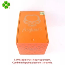 Asylum 13 Connecticut 52 x 6 Empty Wood Cigar Box 6.5" x 4.5" x 4.5"