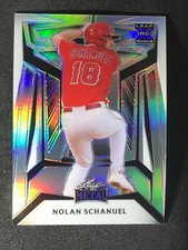 2023 Leaf Metal Baseball Base Silver Prism #87 Nolan Schanuel XRC 42/189