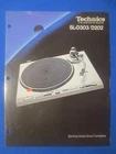 Technics SL-D303 Sl-D202 Turntable Brochure Catalog Factory Original    v2