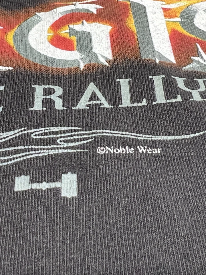 Vintage Sturgis T-Shirt 2XL Black 2004 Bike Rally Flames Motorcycle Graphic Y2K - Image 4 of 4