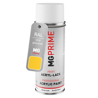 RAL 1018 Zinkgelb Zinc yellow Spraydose 400 ml glänzend schnelltrocknend