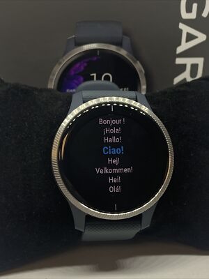 Garmin 62A020364 Unisex Gray Rubber Strap Digital Black Dial Smartwatch WAT38 Garmin 62A020364 Unisex Gray Rubber Strap Digital Black Dial  main image 3