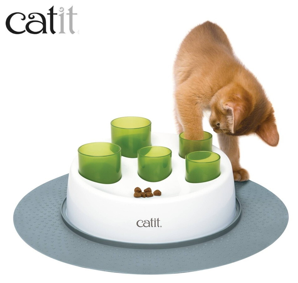 CATIT SENSES DIGGER FEEDER CAT KITTEN DRY WET FOOD BOWL PAW