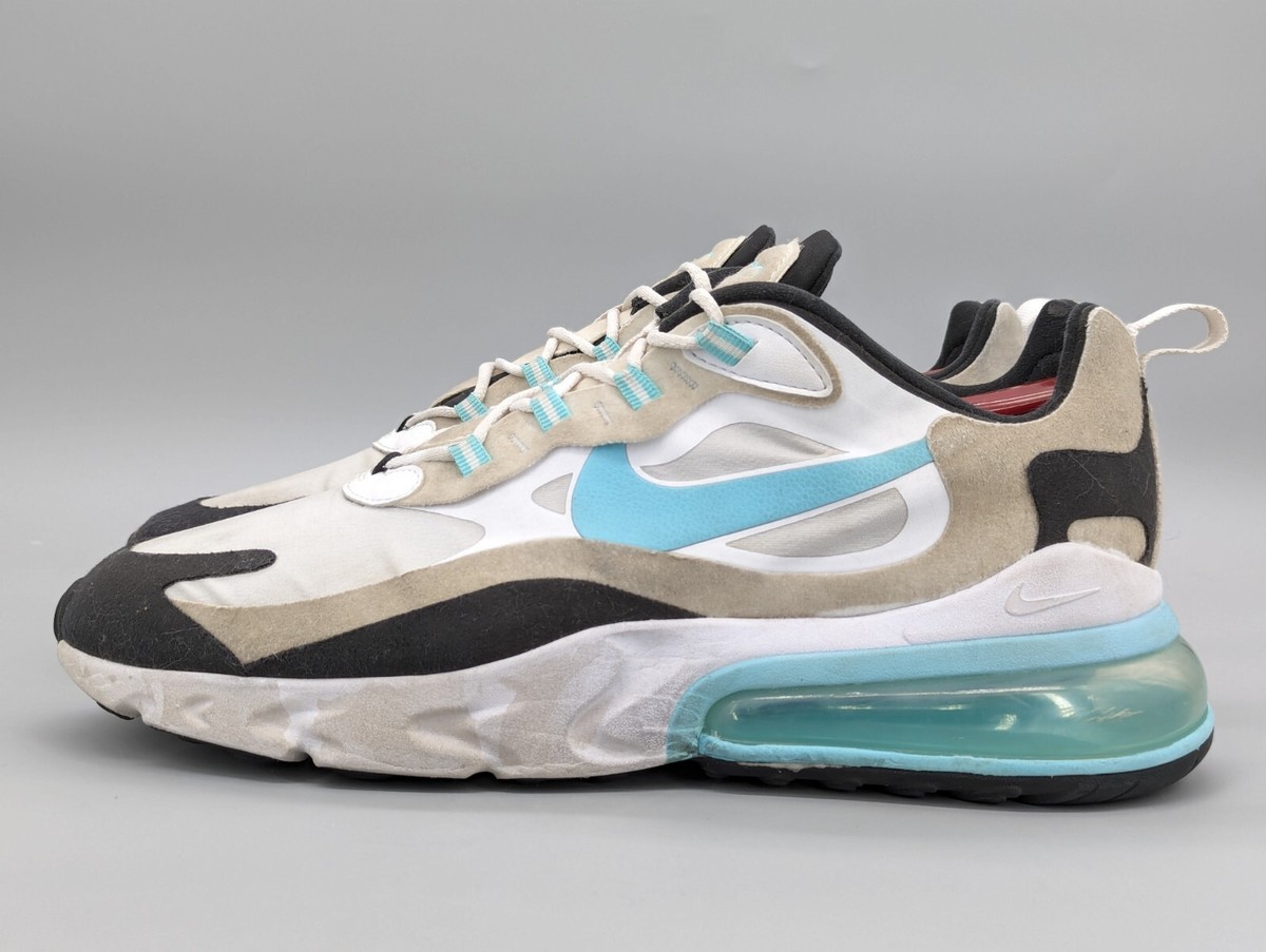 Nike Womens Air Max 270 React CJ0619-001 White Casual Shoes