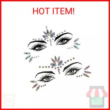 Mermaid Face Gems Stick Jewels for Women Cosplay Mermaid Halloween Club Eye Face
